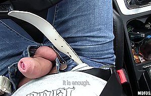 Hitchhiker Alena with lovely natural boobs