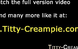 Busty MILF gets her tits creamed