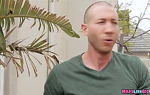 Sexy milfs team up on his cock