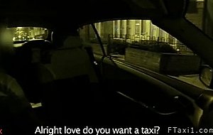 Busty beautiful amateur fucking in taxi