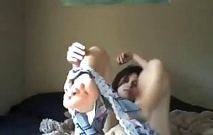 Beauty teen showing off her perfect body on webcam