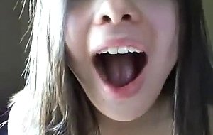 Beauty teen showing off her perfect body on webcam