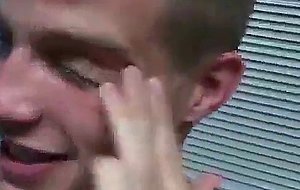 College boys sucking dick together at dorm room party