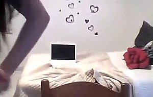 Sexy amateur takes off her dress
