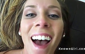 Brunette amateur girlfriend fucked doggy style