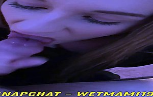 Your Blondy Wife Slut Sucks and gags on my cock