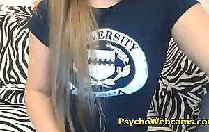 Beautiful Brunette Babe Amazing Masturbation w Dildoo