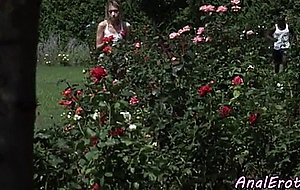 Classy vixen assfucked outdoors by bbc