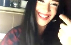 Blonde euro smoking cock and cigarette 