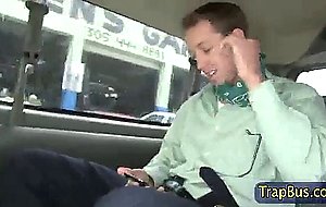 Blindfolded amateur straighty sucked off