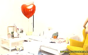 Valentines Day Blonde Girlfriend on College Sex on Cam