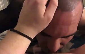 He eats her muff while she films him