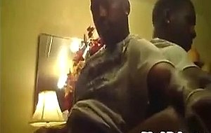 Hot black girlfriend sucks massive black cock