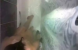 Wife naked and shower