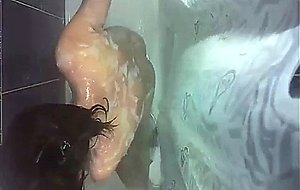 Wife naked and shower