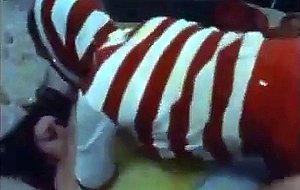 Catfight & drowning in old movie