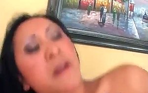 Asian milf fucks the gardener