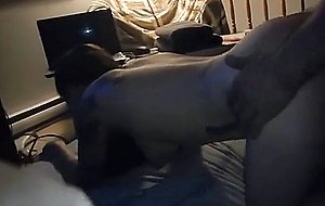 Young stallion eats and fucks her vagina