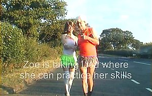 Zoe and lisa cocksucking in public