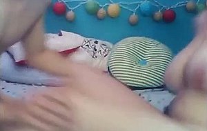 Couple fun, huge boobs