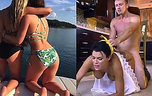 Naughty little cock sucking whore bends her big ass over