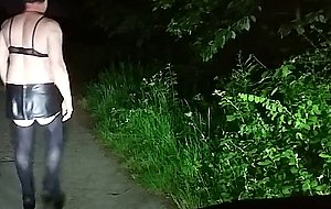 Crossdresser outdoor