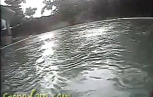 Teen tracy jumped by madman underwater