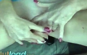 English granny masturbating in car