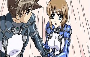 Busty hentai sucking big cock and wet pussy fucking
