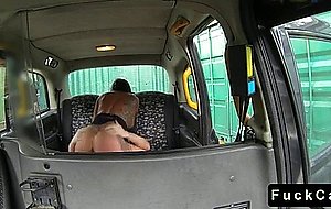 Huge tits babe fucked in and out of fake taxi