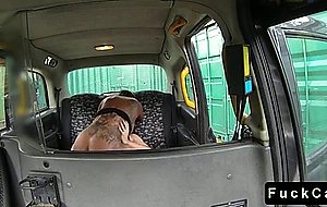 Huge tits babe fucked in and out of fake taxi