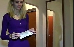 Amateur babe from public fucked for money