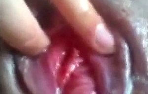 Very closeup squirting vagina