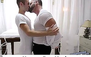 Mature gay man strips mormon missionary