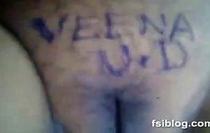 Veena Aunty showing herself.