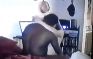Bbw fucking her black bull on webcam 