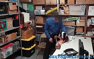 Teen latin thief sucks 