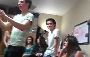 Pretty college boys hosting bj party in their dorm