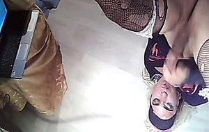 Kornelia slutty crossdresser vibrator fuck & cum facial