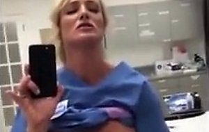 Nurse flashing during live procedure