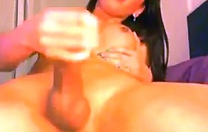 Big cock tug and cum