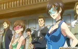 Two busty shemales hentai intense poking from behind