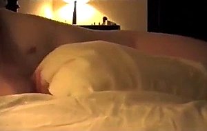 Horny milf fucking the pillow