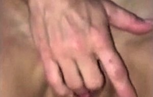 Filming a mature skunk fingering her pussy 