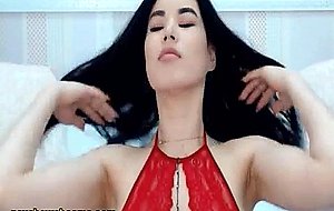 Seductress Asian Babe Alluring Webcam Show