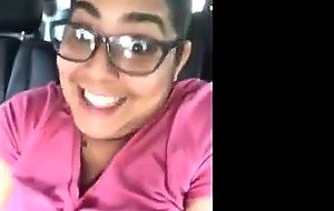 Latina mom maria goes freaky in the car 