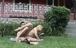 Sexy titty blonde shemale ass banged outdoor