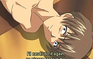 Hot anime nanny with huge boobs