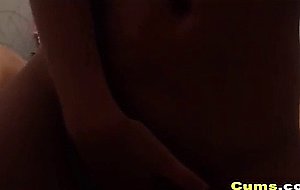 Babe sucking vibrator and playing her pussy 