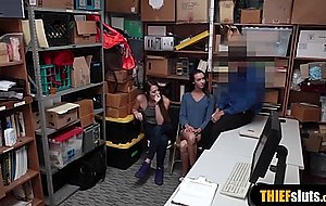 Nasty teen thieves got caught and fucked 